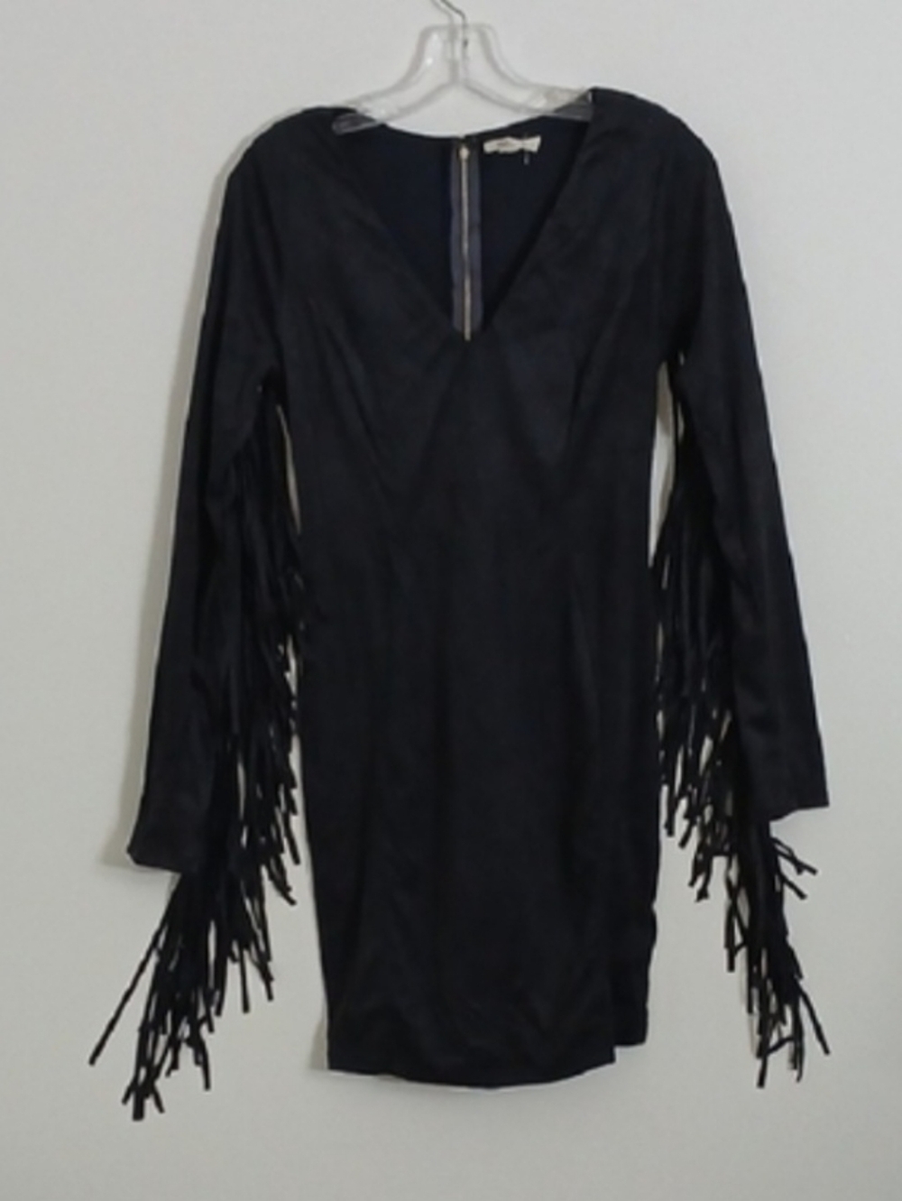 Love Culture Retro Midi V Neck Boho Festival Cowgirl Sexy Fringe Sleeve Dress‎